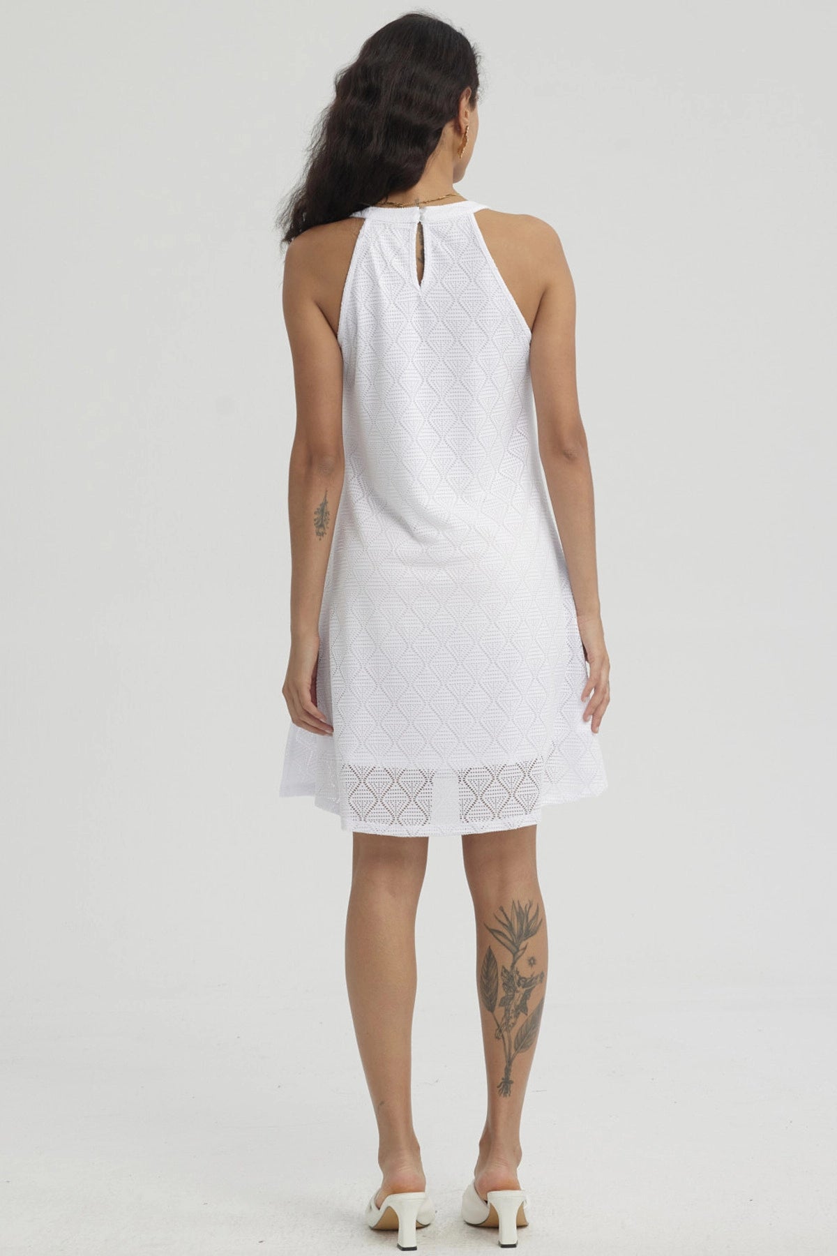 Vestido Mujer Corto Blanco