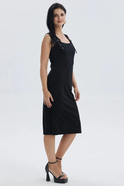 Vestido Mujer Midi Pabilo Negro