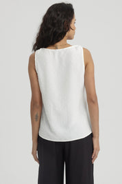 Blusa Mujer Nudo En Hombros Crudo