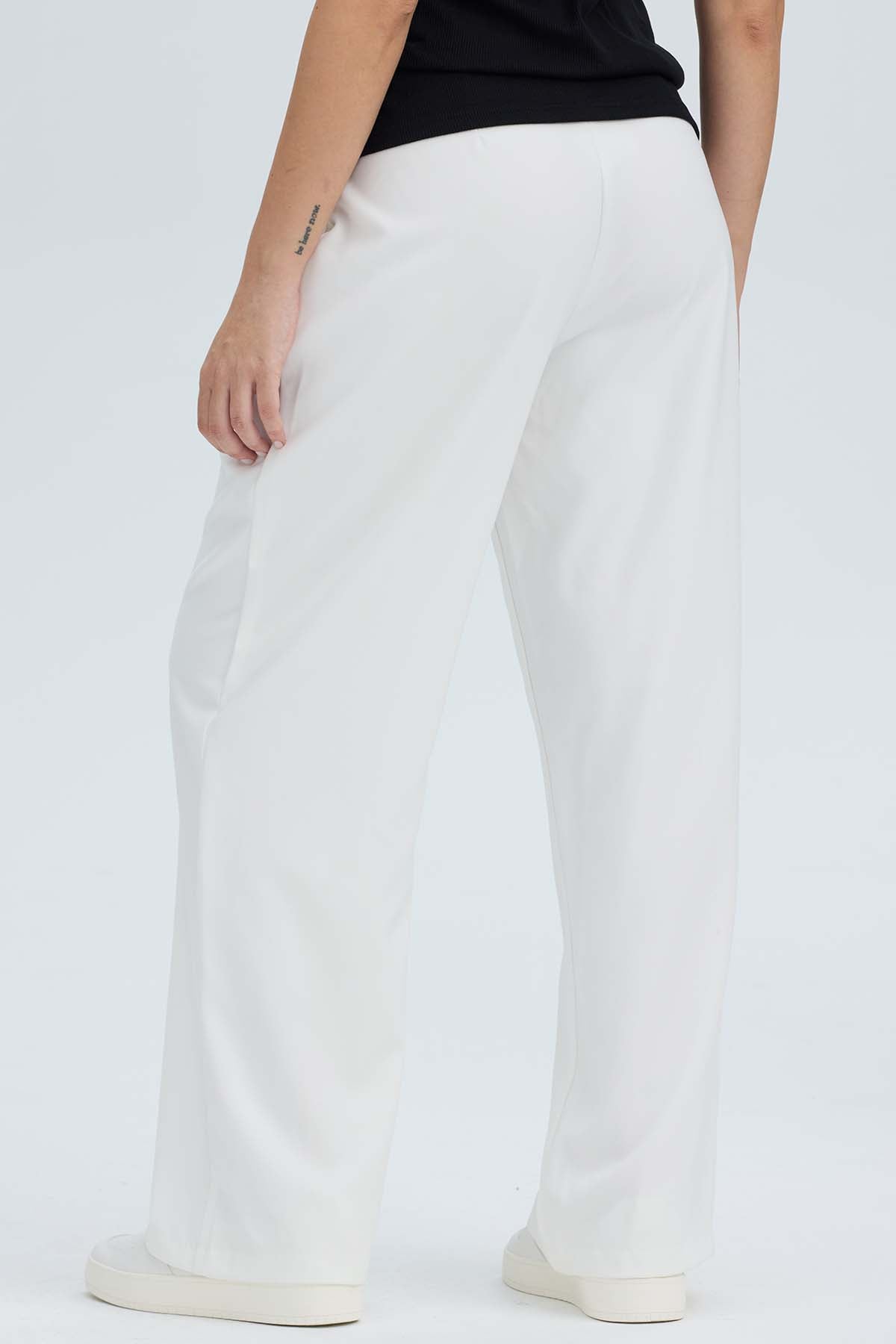 Pantalón Mujer Sastrero Sin Pretina Crudo