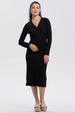Vestido Mujer Abotonado Negro