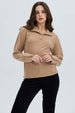 Sweater Mujer Amplio Camel Oscuro
