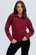 Sweater Mujer Amplio Rojo Oscuro