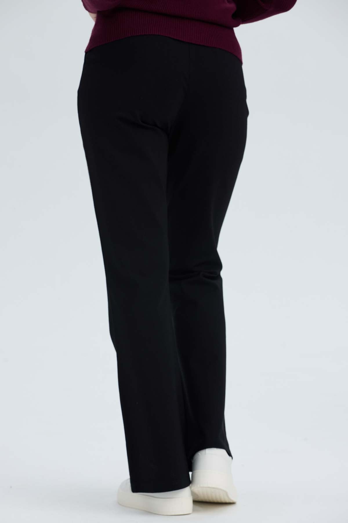 Pantalón Mujer 2 Botones Negro