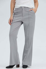 Pantalón Mujer 2 Botones Gris