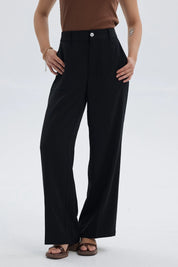 Pantalón Mujer Sastrero Con Pinzas Negro