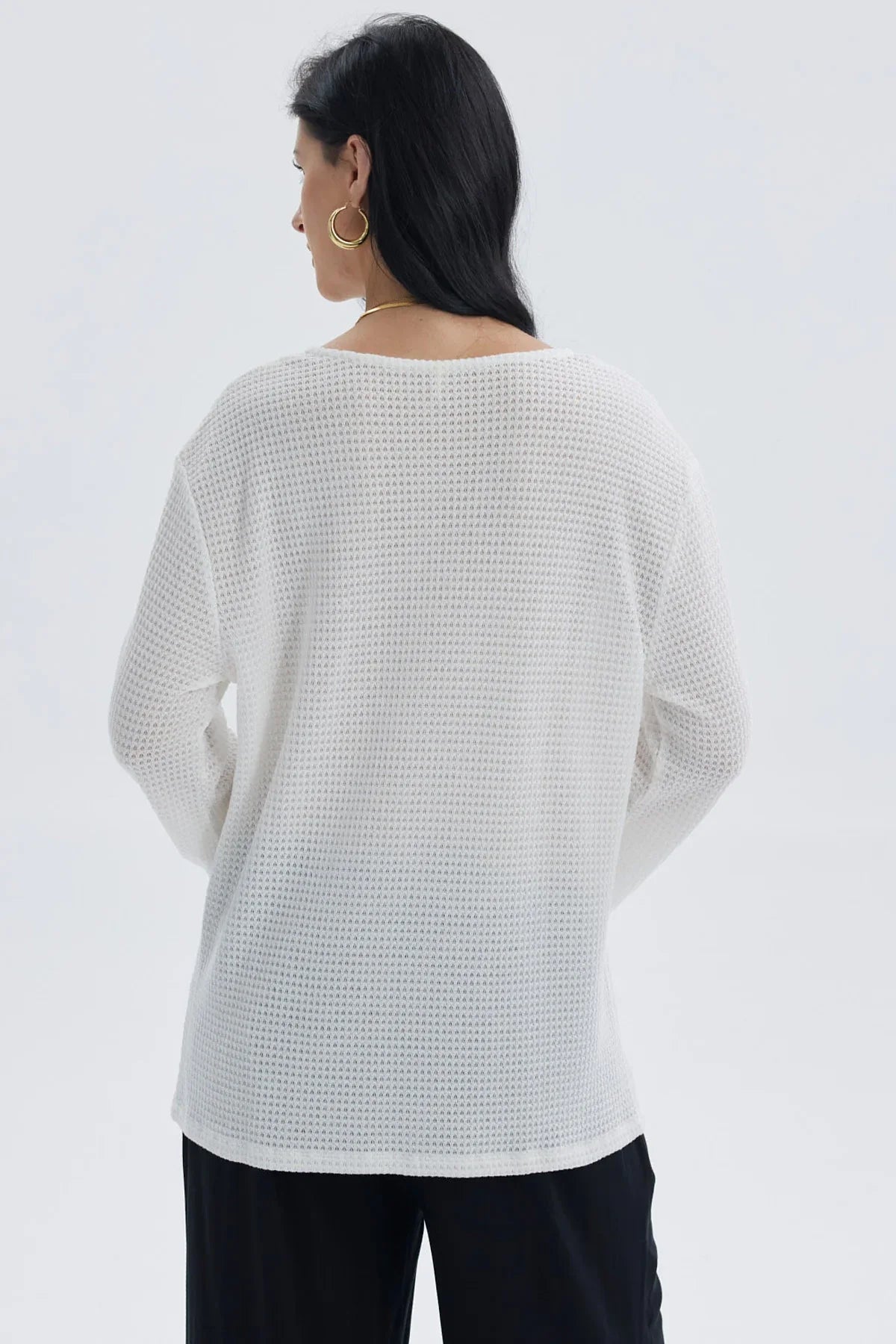 Polera Mujer Calada Salida De Baño Crudo