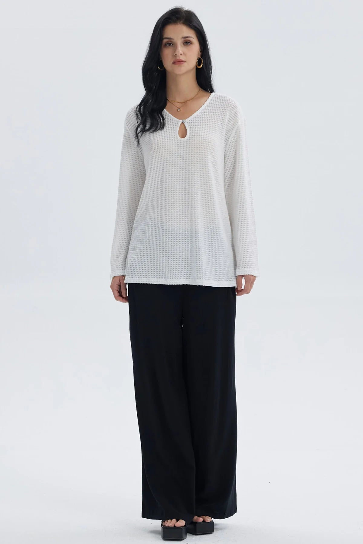 Polera Mujer Calada Salida De Baño Crudo