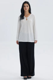 Polera Mujer Calada Salida De Baño Crudo