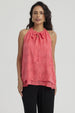 Blusa Mujer Doble Capa Con Cinta Coral