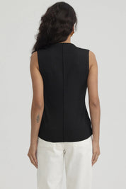 Polera Mujer Texturizada Negro