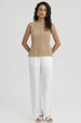 Polera Mujer Texturizada Beige Claro