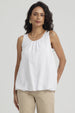 Blusa Mujer Basta Globo Blanco
