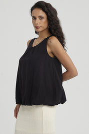 Blusa Mujer Basta Globo Negro