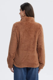 Polar Mujer Básico Peludo Café