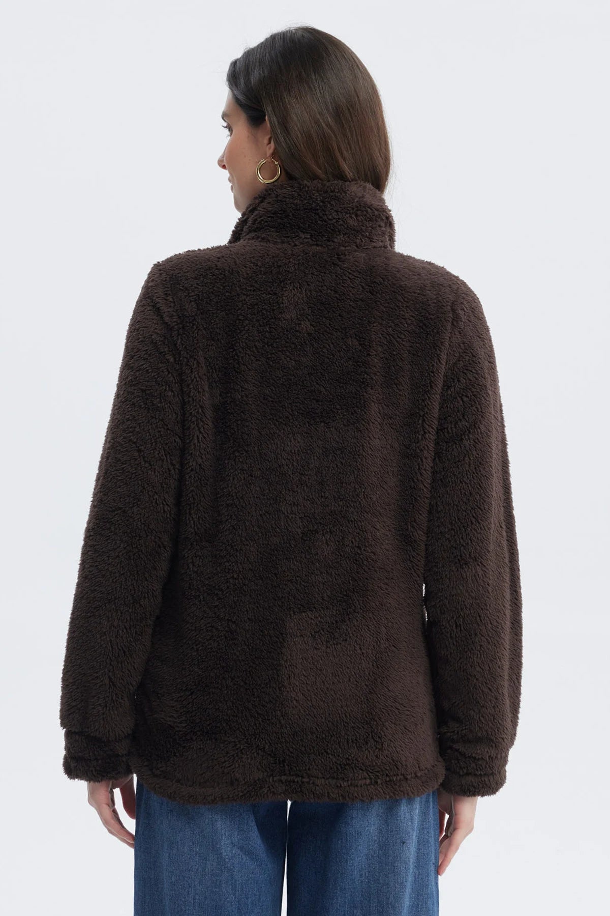 Polar Mujer Básico Peludo Chocolate