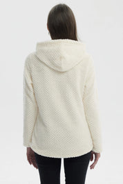 Polar Mujer Básico Aplicación Botón Crema