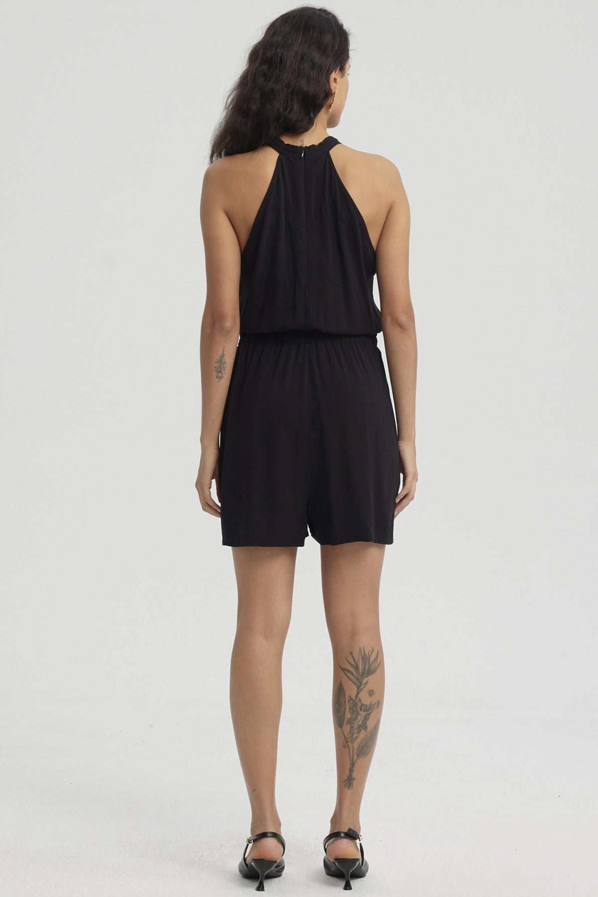 Enteritos Mujer Short Negro