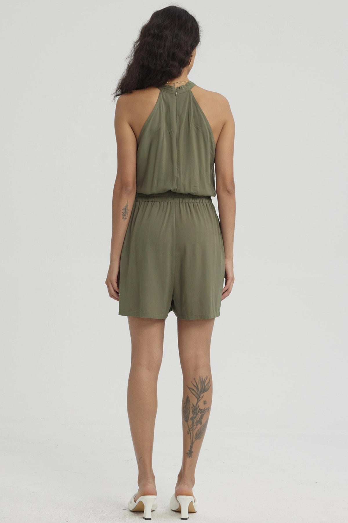 Enteritos Mujer Short Verde Musgo