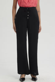Pantalón Mujer Pretina Elasticada Negro
