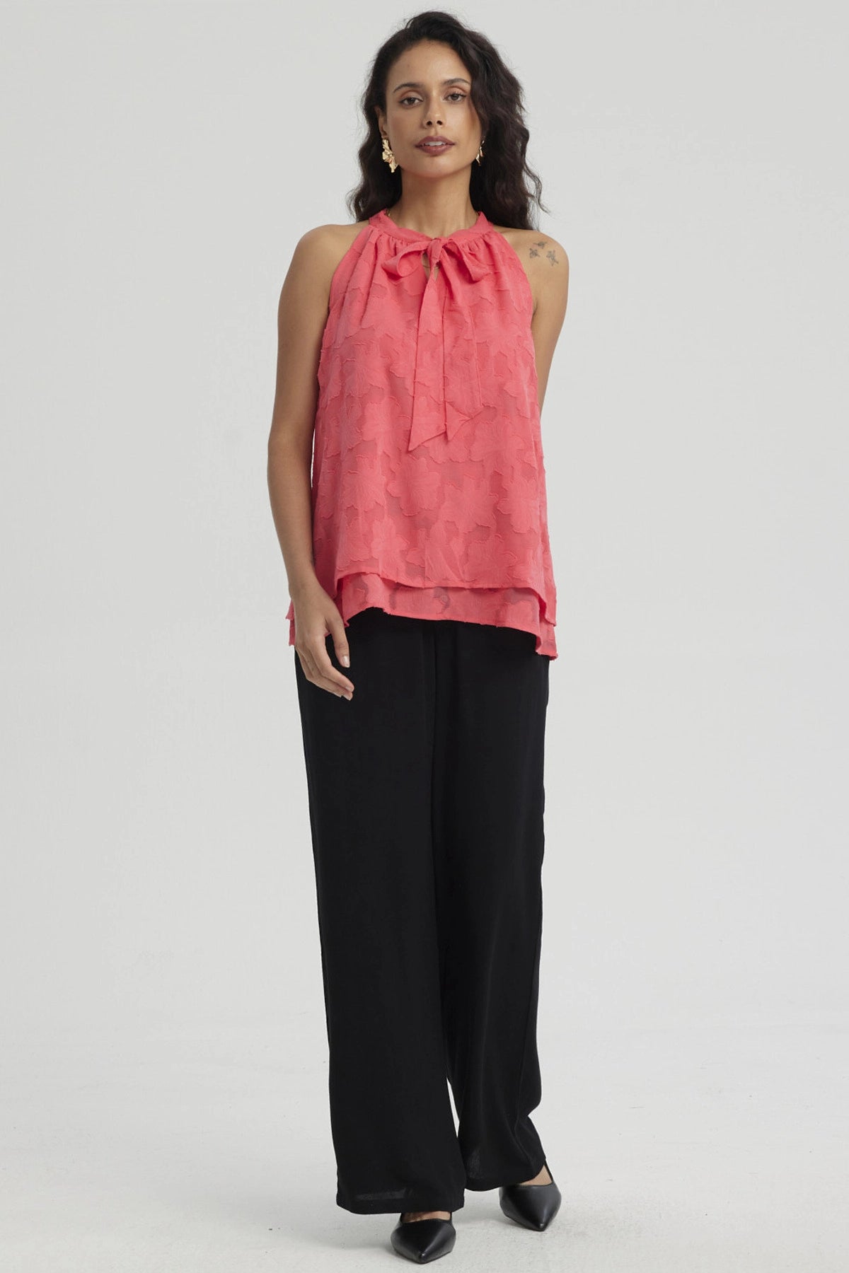 Pantalón Mujer Pretina Elasticada Negro