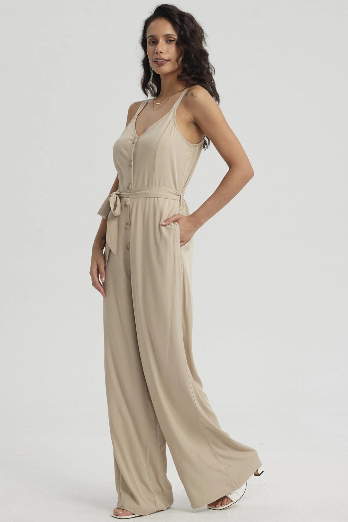 Enteritos Mujer Largo Beige Claro