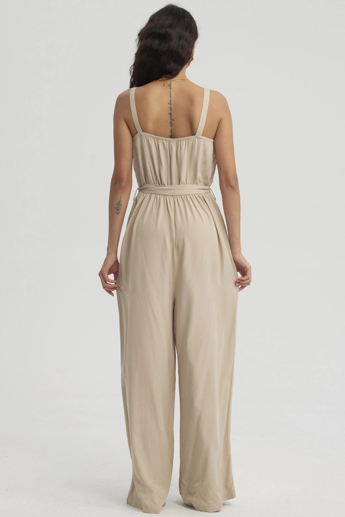 Enteritos Mujer Largo Beige Claro