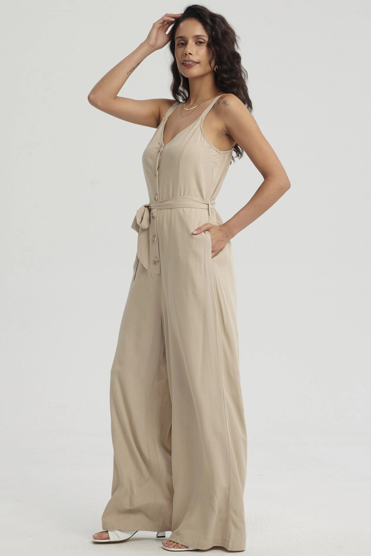 Enteritos Mujer Largo Beige Claro