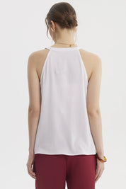 Blusa Mujer Escote Cruzado Blanco