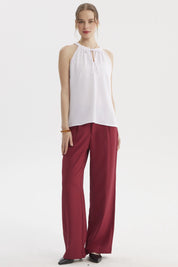 Blusa Mujer Escote Cruzado Blanco