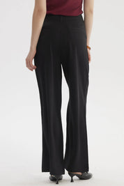 Pantalón Mujer Sastrero Calce Recto Negro