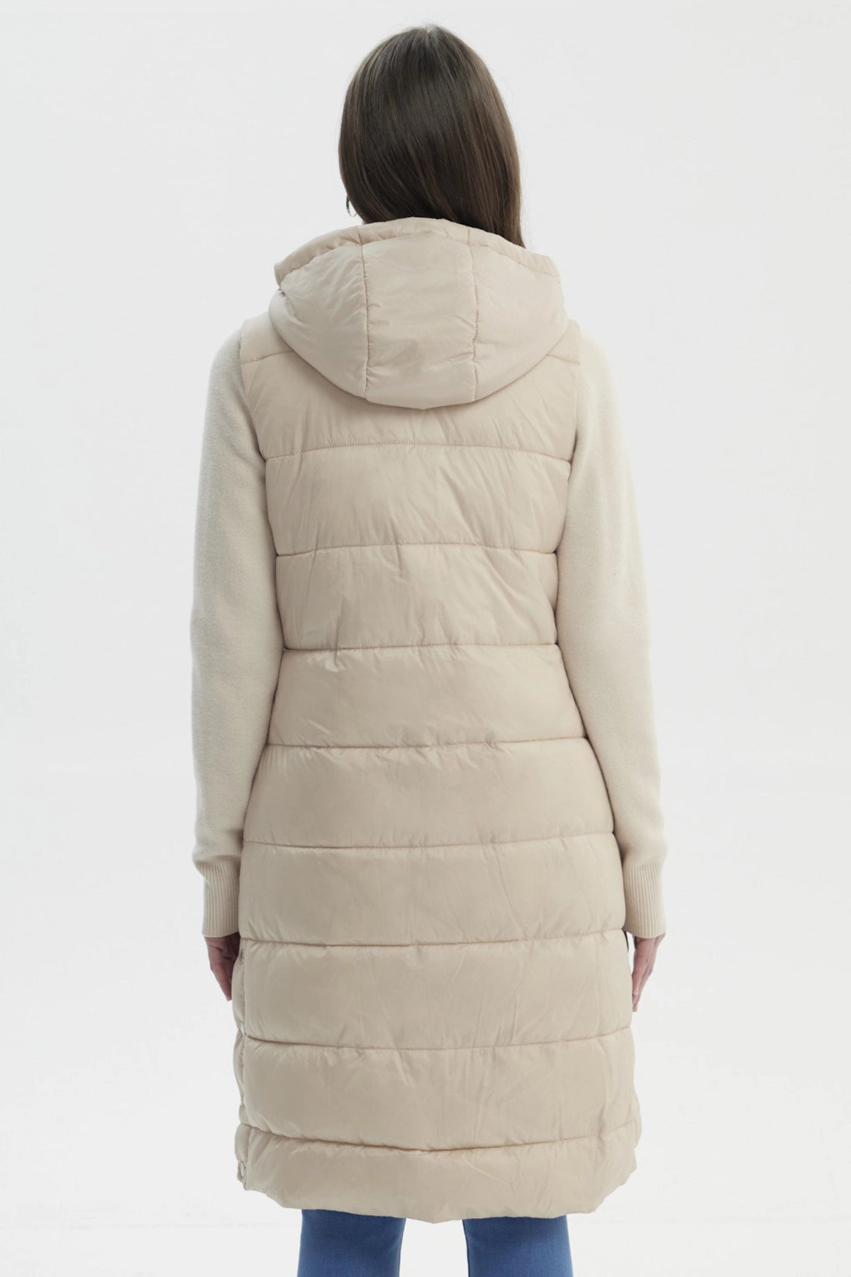 Parka Mujer Slim Beige