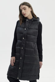 Parka Mujer Slim Negro