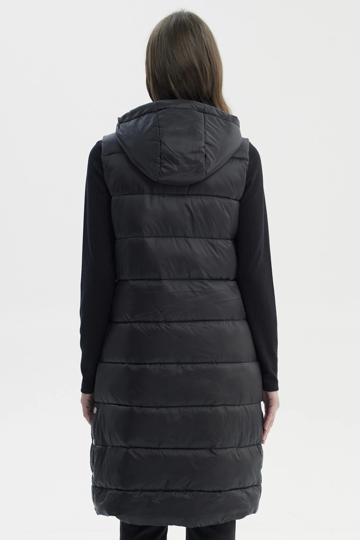 Parka Mujer Slim Negro