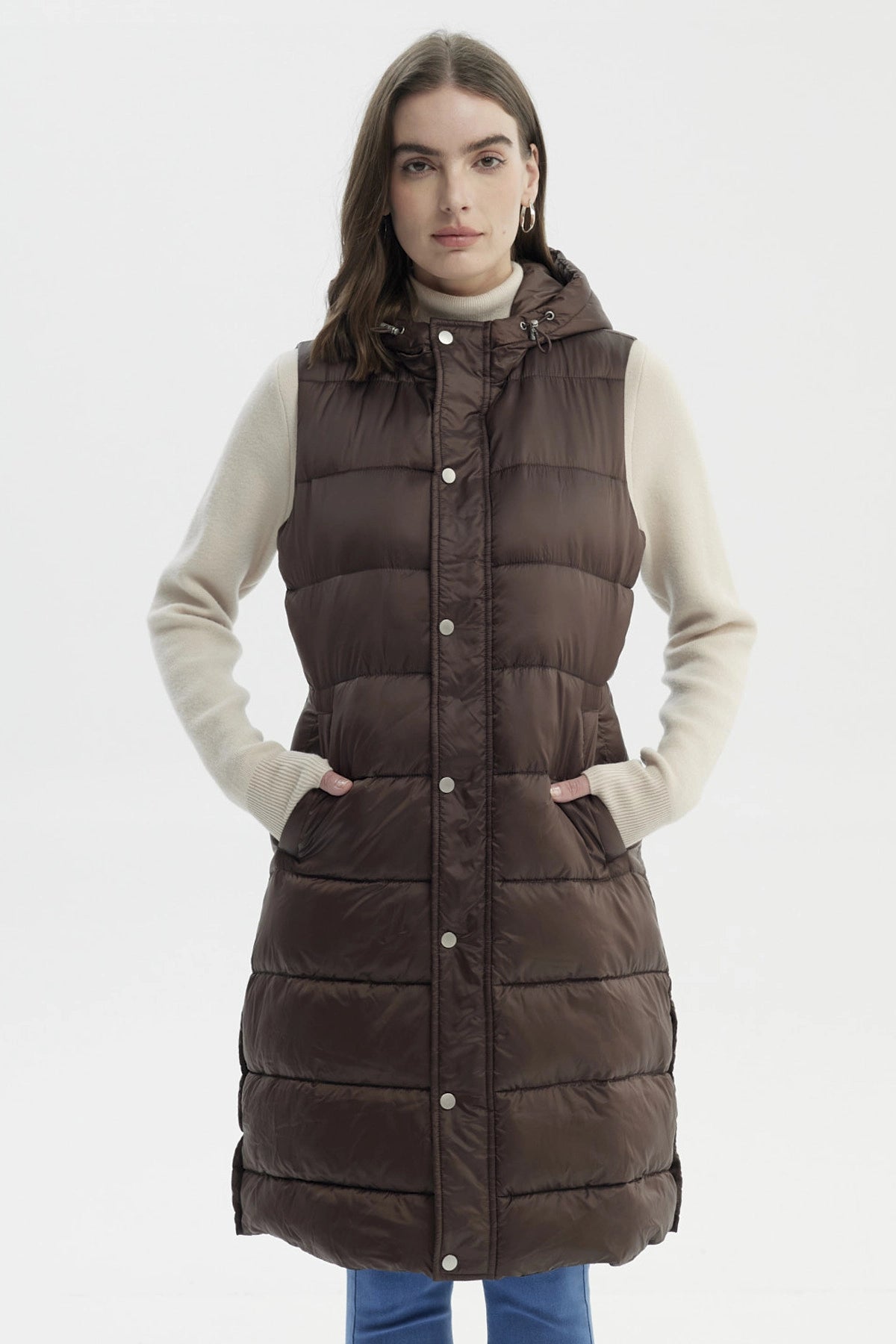 Parka Mujer Slim Chocolate