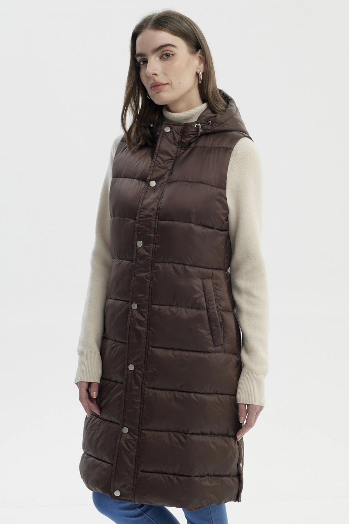 Parka Mujer Slim Chocolate