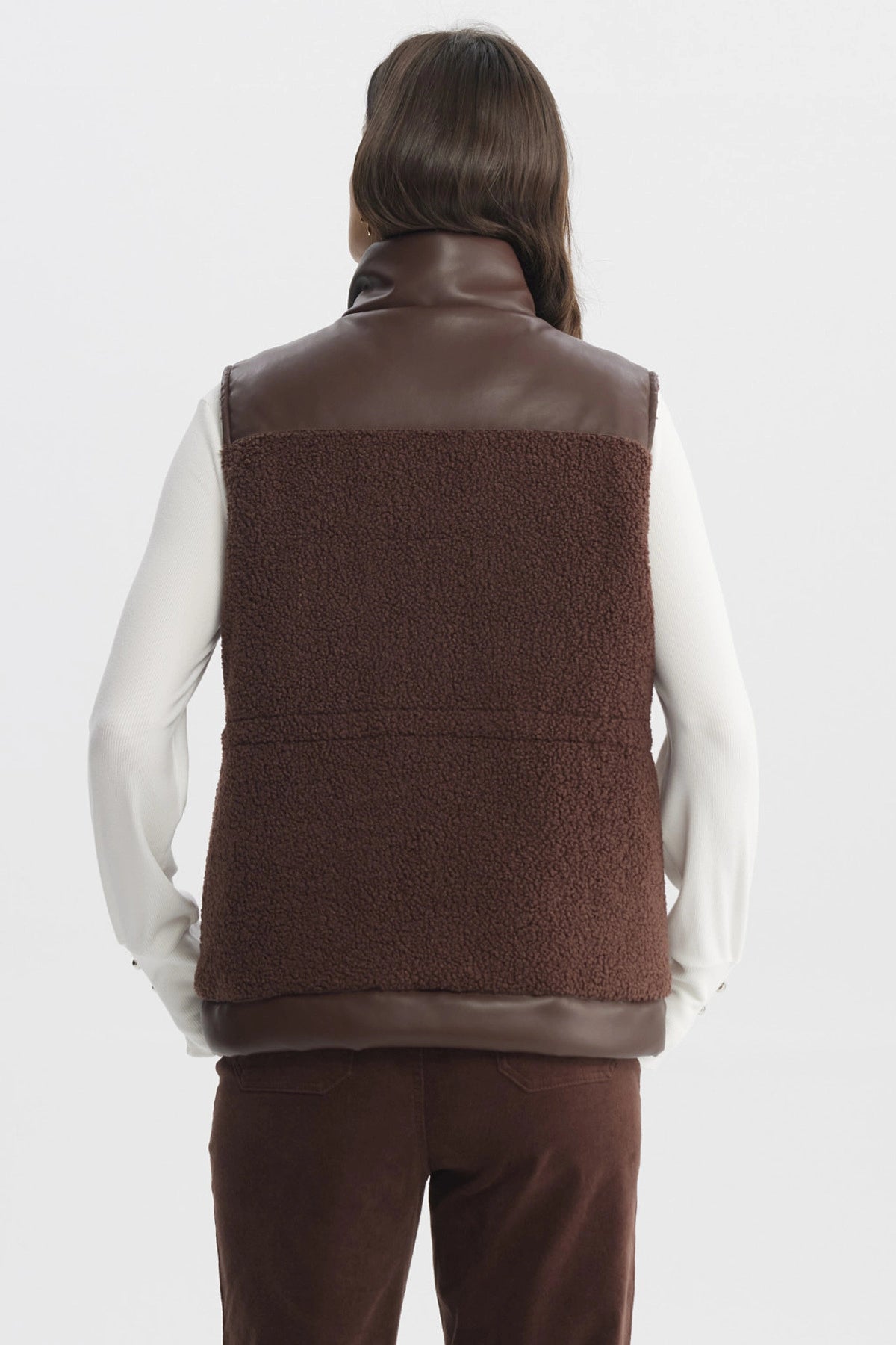 Chaqueta Mujer Slim Café Claro