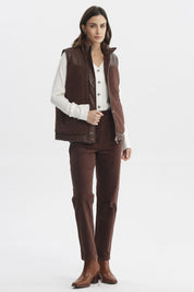Chaqueta Mujer Slim Café Claro