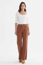 Pantalón Mujer Punto Roma Café