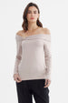 Polera Mujer Bardot Beige