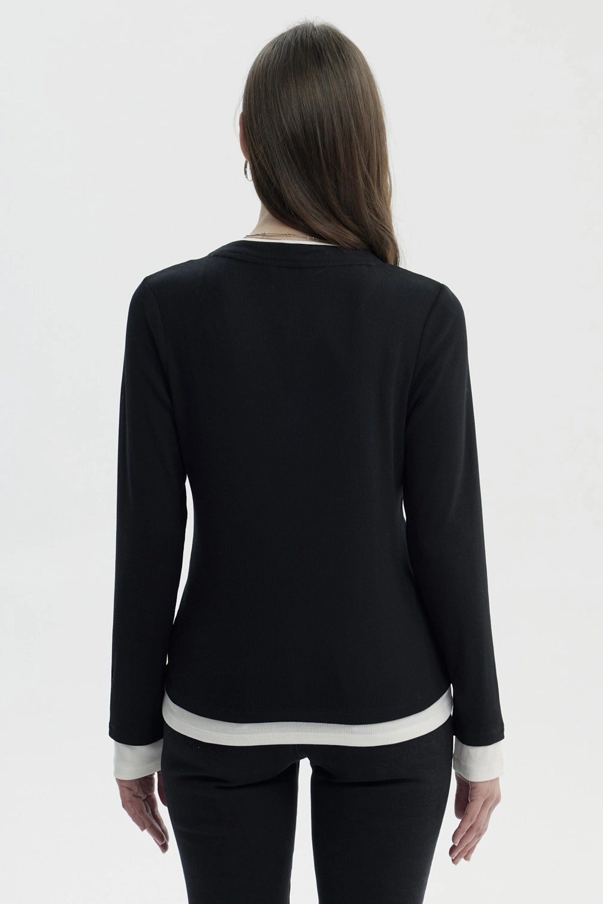 Polera Mujer Slim Negro