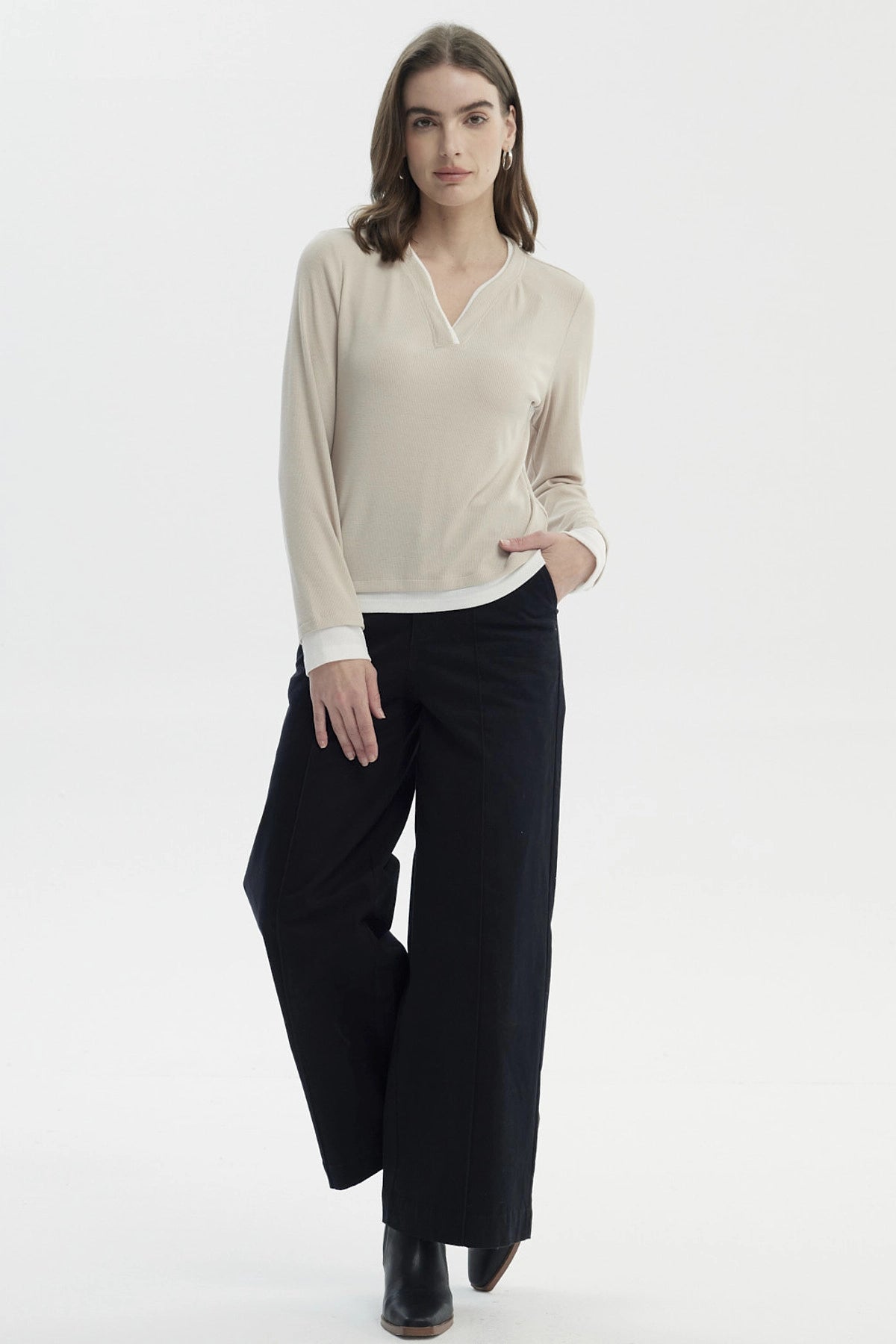 Polera Mujer Slim Arena