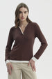 Polera Mujer Slim Café Claro