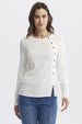 Polera Mujer Escote Recto Crudo
