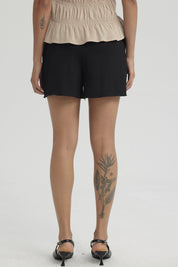 Short Mujer Pretina Elasticada Negro