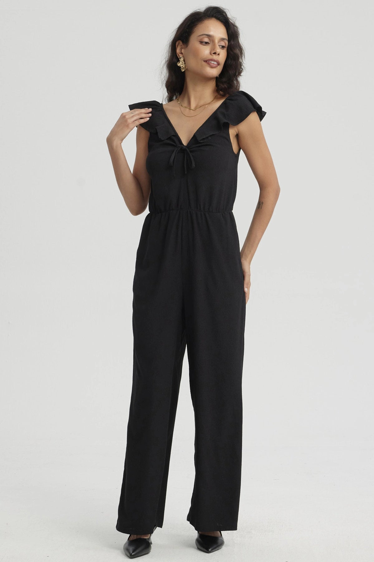 Enteritos Mujer Largo Vuelos Negro