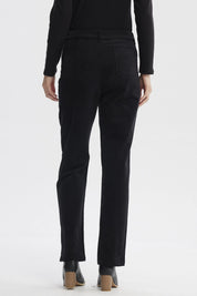 Pantalón Mujer Cotelé Calce Slim Negro