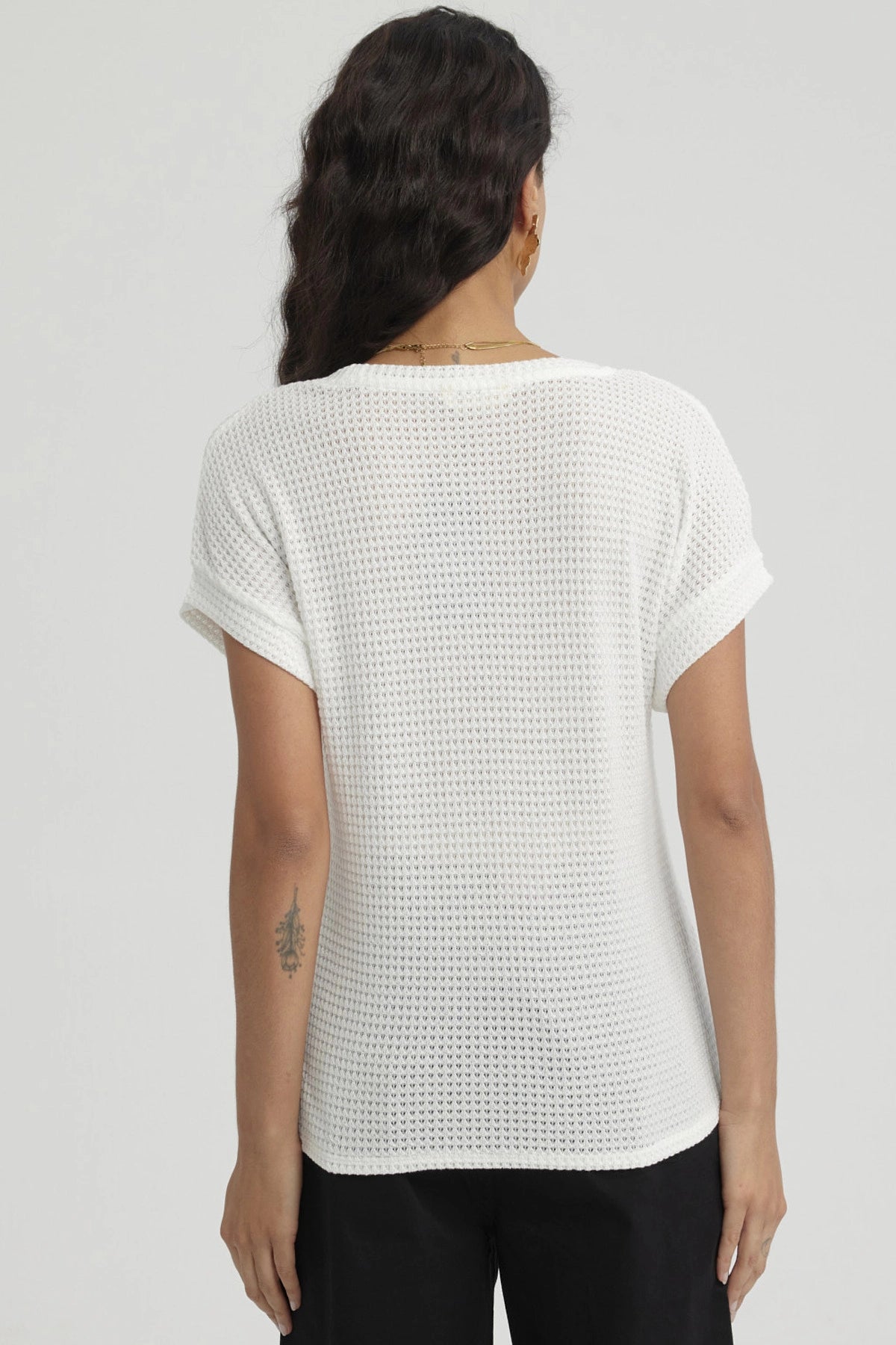 Polera Mujer Textura Crudo