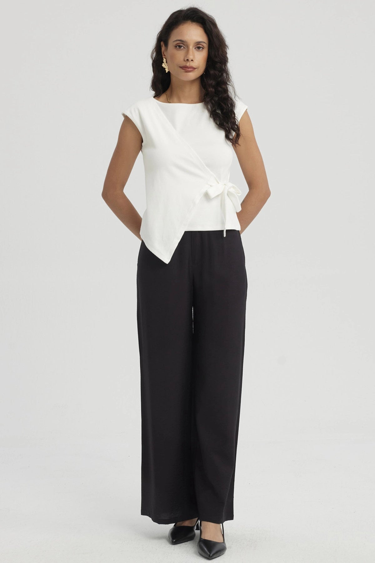 Polera Mujer Con Bote Escote Cruz Crudo