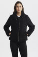 Polar Mujer Tipo Chaqueta Cuello Alto Negro